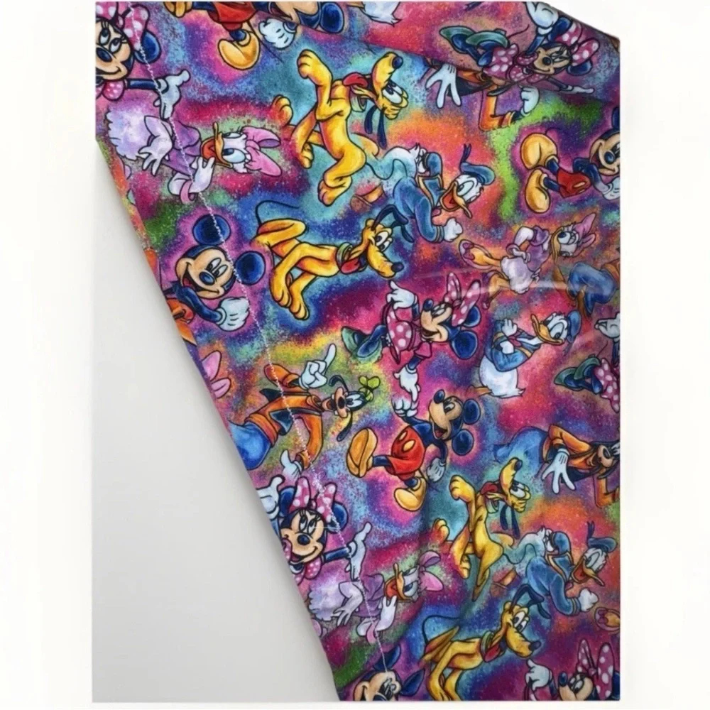 Disney Characters Vintage Pattern Handmade Sleeveless Baby Girls Dress Toddler